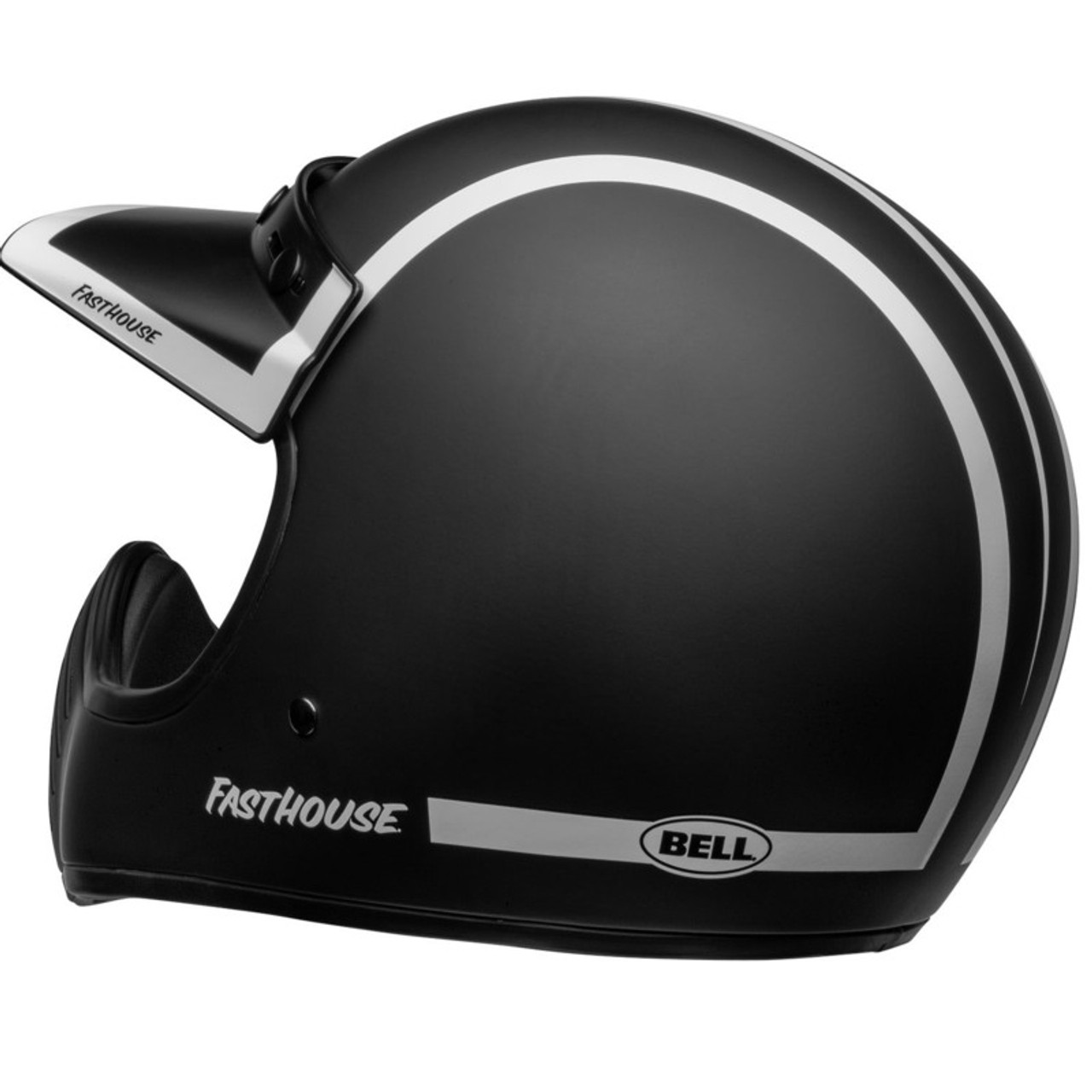 Bell Moto-3 Fasthouse Old Road Black White Helmet - Speed Addicts