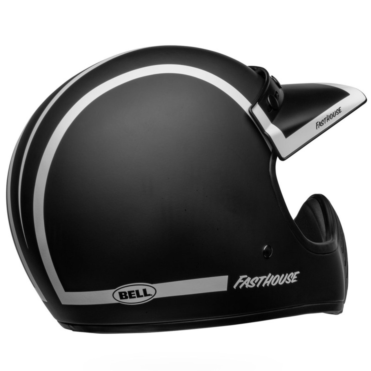 Bell Moto-3 Fasthouse Old Road Black White Helmet - Speed Addicts