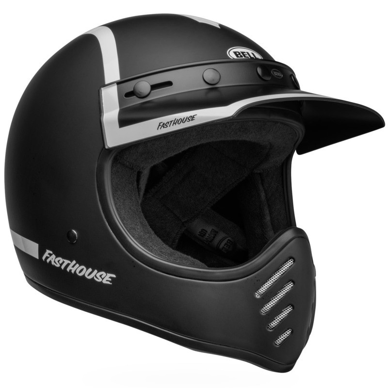 Bell Moto-3 Fasthouse Old Road Black White Helmet