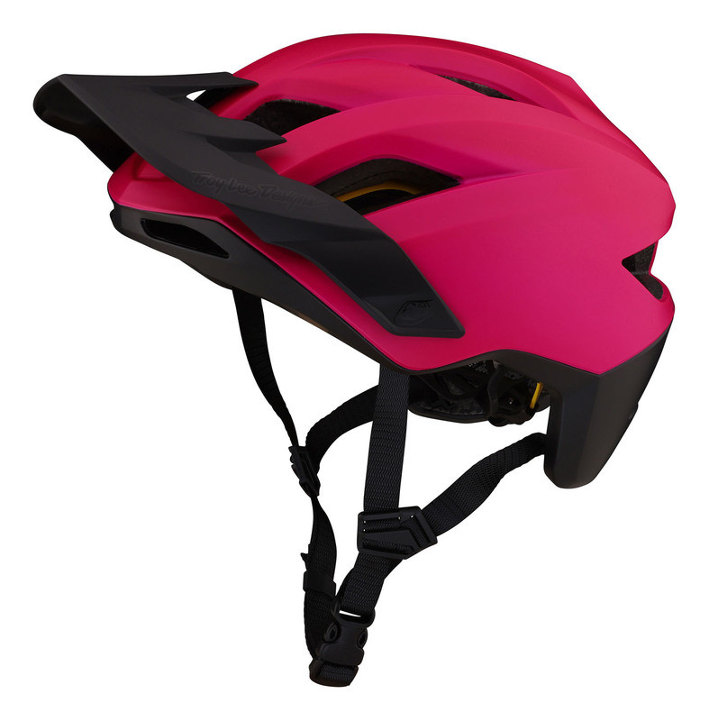 Troy Lee Designs Flowline Orbit Magenta Black Helmet