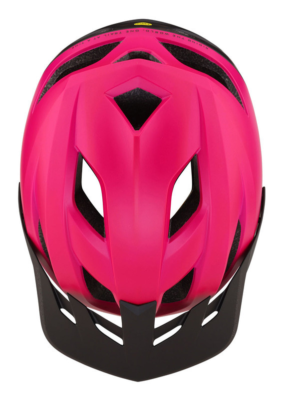 Troy Lee Designs Flowline Orbit Magenta Black Helmet