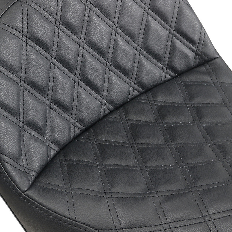 Saddlemen Explorer Seat With Backrest Lattice Stitched Black FXD - 806-04-030LS