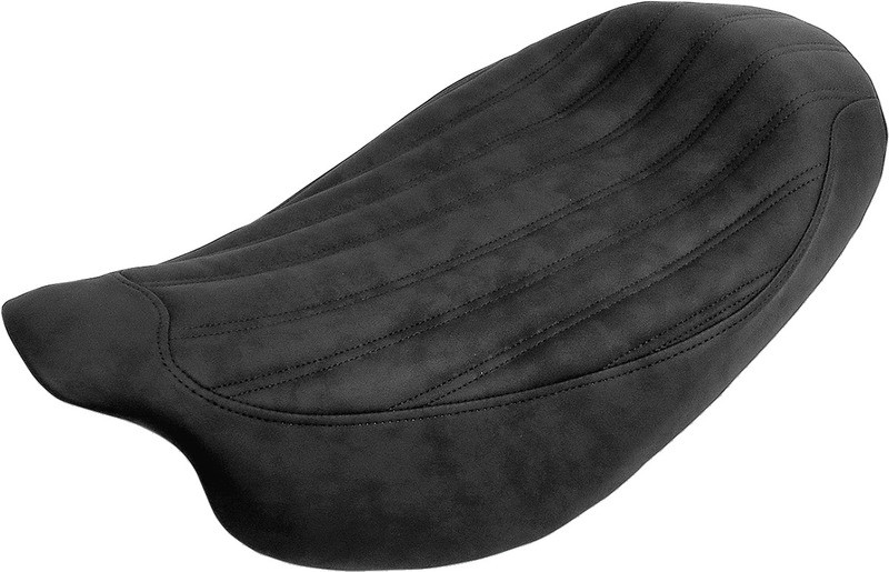 Saddlemen Knuckle Solo Seat Ribbed Black FL - 808-07B-0023