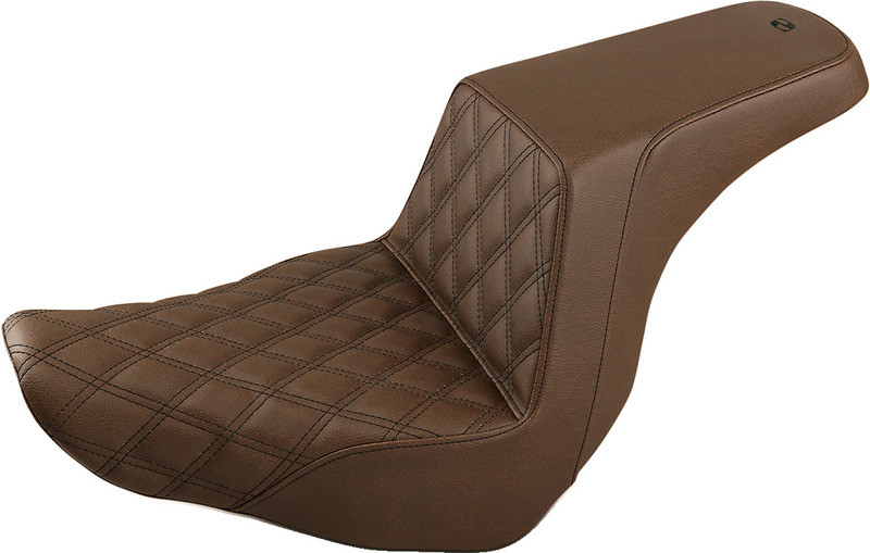 Saddlemen Step-Up Seat Front Lattice Stitch Brown - 818-29-172BR