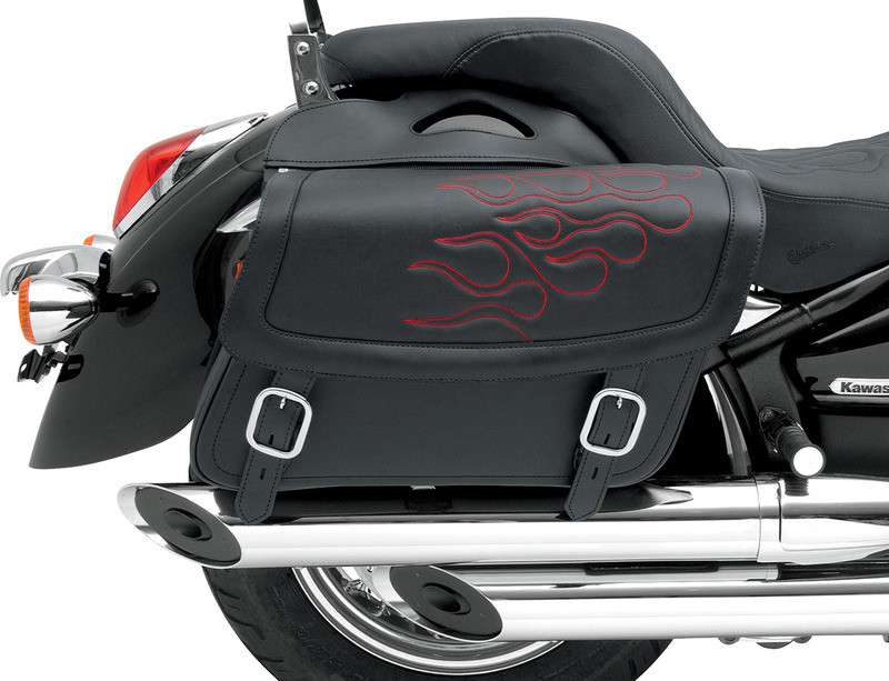 Saddlemen Flame Saddlebag Red Medium - X021-05-0402