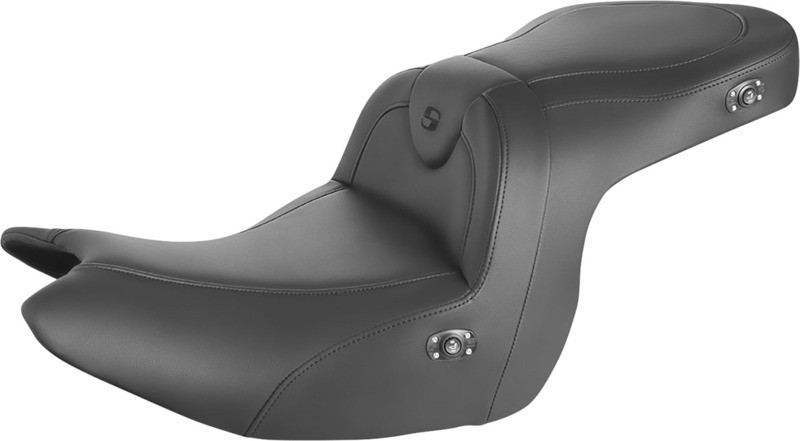 Saddlemen Seat RoadSofa Without Backrest Black W/Black Stitching Heated - H18-07-187HCT