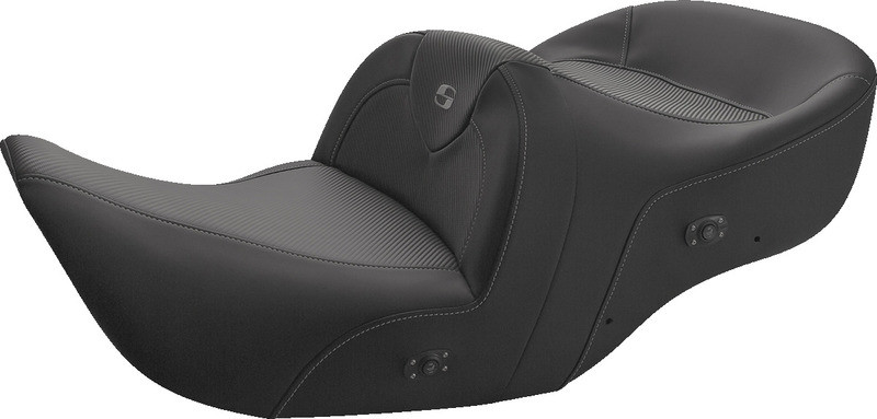 Saddlemen Heated Roadsofa Seat Carbon Fiber Without Backrest Black GL - H01-07-185HCT