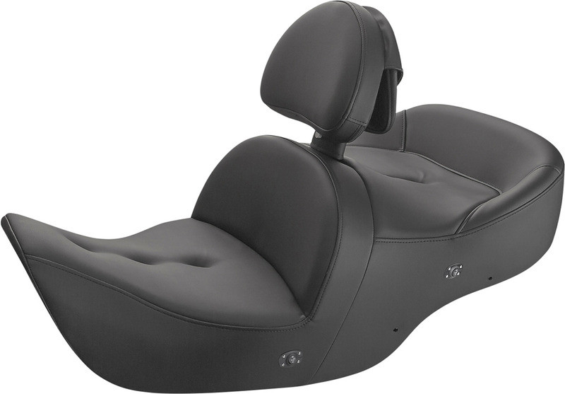 Saddlemen Seat Roadsofa With Backrest Pillow Top Black Heated - H01-07-181BRHCT