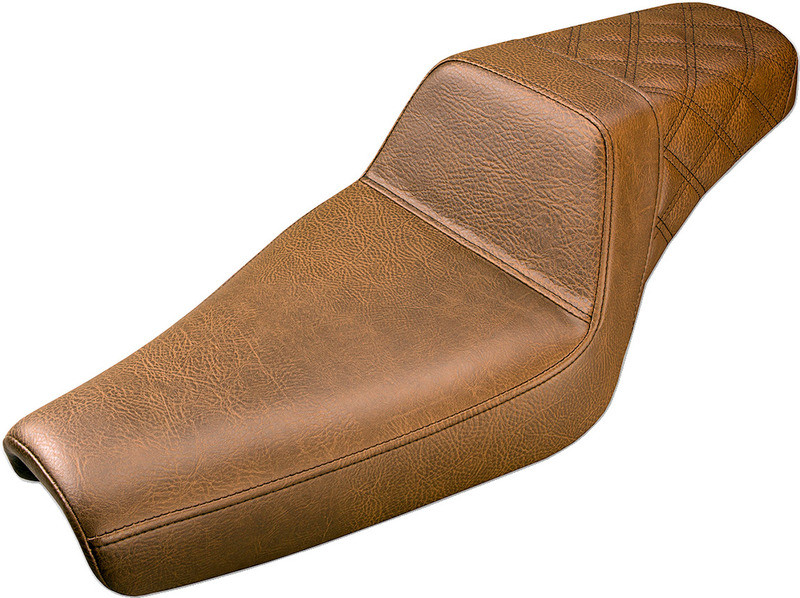 Saddlemen Step-Up Seat Rear Lattice Stitch Brown XL - 807-11-173BR