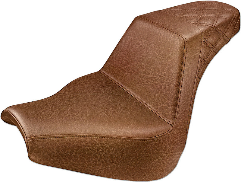 Saddlemen Step-Up Seat Rear Lattice Stitch Brown - 818-31-173BR