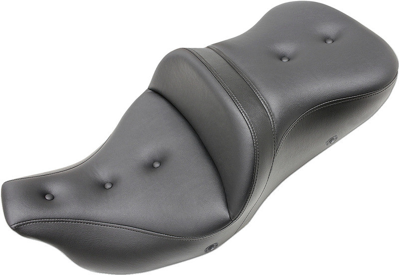 Saddlemen Roadsofa Seat Heated Pillow Top Without Backrest Black - 808-07B-181THC