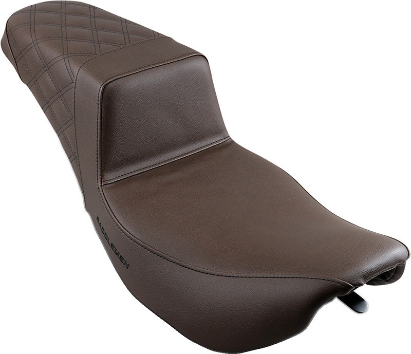Saddlemen Step-Up Seat Rear Lattice Stitch Brown - 897-06-173BR