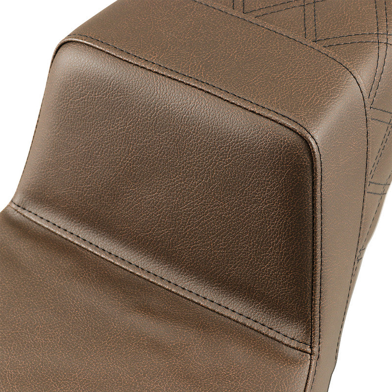 Saddlemen Step-Up Seat Rear Lattice Stitch Brown - 897-06-173BR