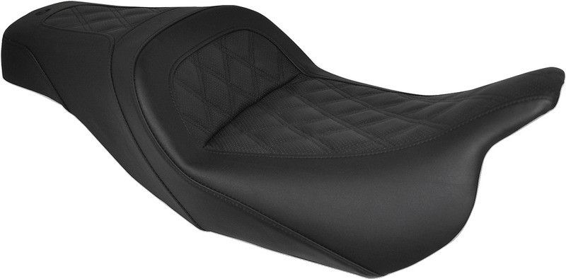 Saddlemen Lattice Stitched Slim Seat Black - 808-07B-162