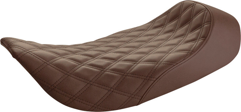 Saddlemen Renegade Solo Seat Lattice Stitched Brown - 897-06-002BLS