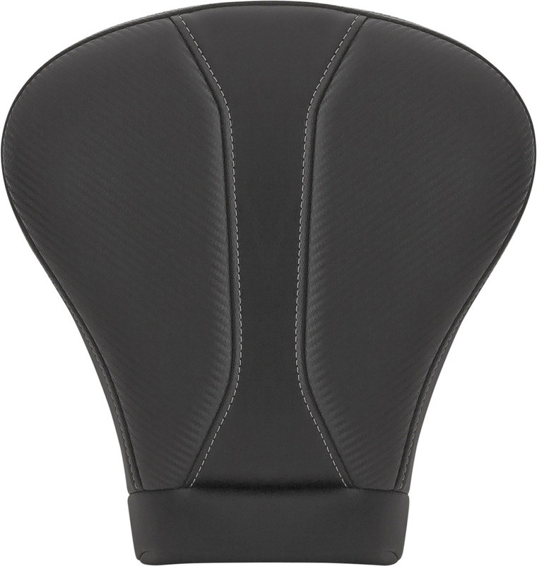 Saddlemen Dominator Pillion Pad Extended Reach/Touring Black w/ Gray Stitching - 808-07B-0142EXT