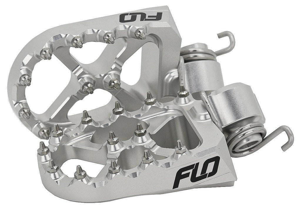 Flo Motorsports Flo Footpeg Low Silver 12Mm Down Hus/Ktm/Gas - LOW-795-2S