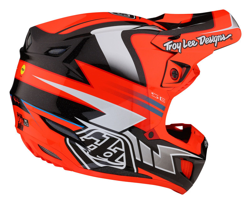 Troy Lee Designs SE5 Composite Saber Neon Red Helmet