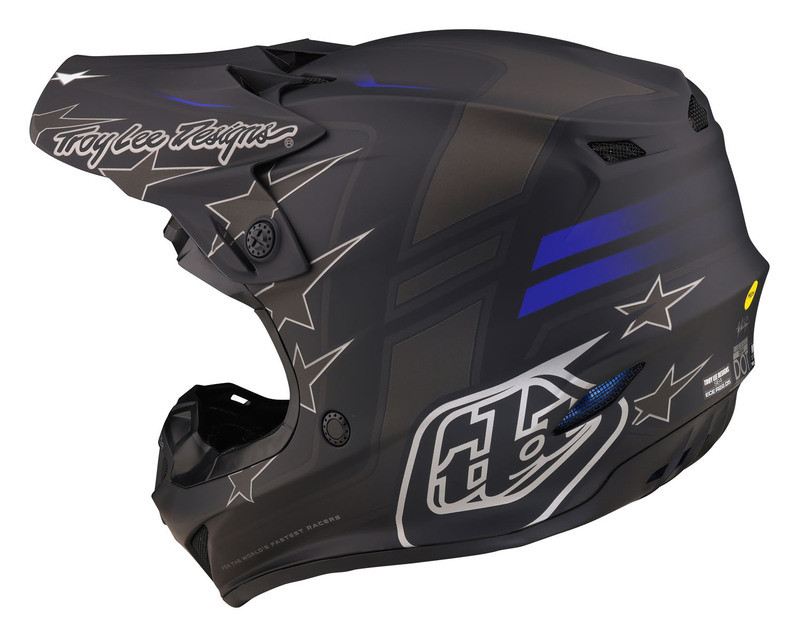 Troy Lee Designs SE4 Polyacrylite Flagstaff Black Helmet