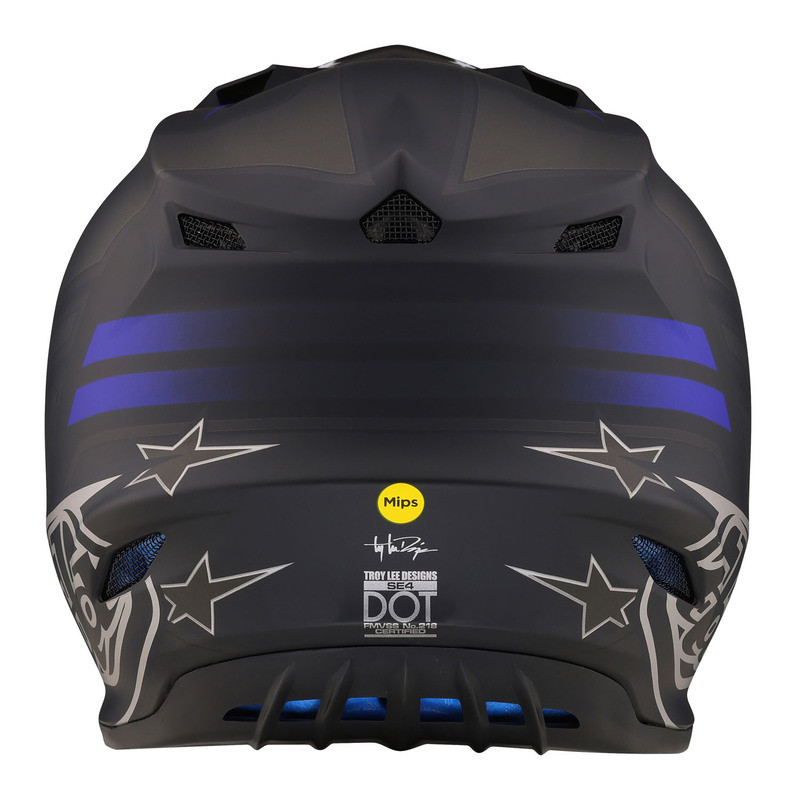Troy Lee Designs SE4 Polyacrylite Flagstaff Black Helmet