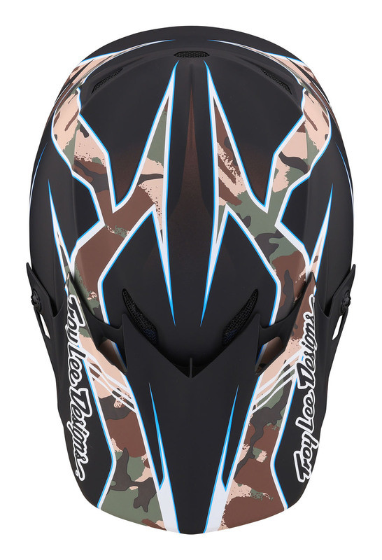 Troy Lee Designs SE4 Polyacrylite Matrix Camo Black Helmet