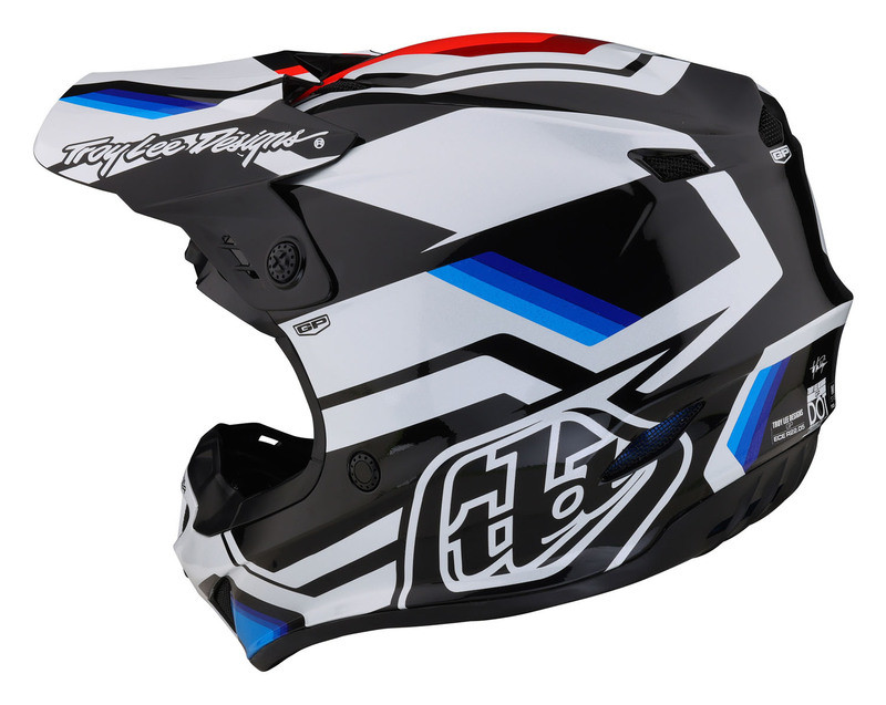 Troy Lee Designs GP Apex White Blue Helmet