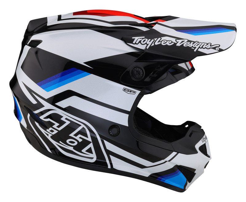 Troy Lee Designs GP Apex White Blue Helmet