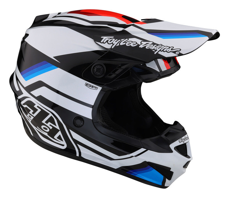 Troy Lee Designs GP Apex White Blue Helmet