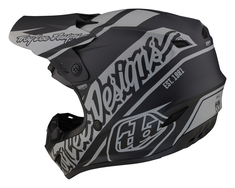 Troy Lee Designs GP Slice Black Gray Helmet