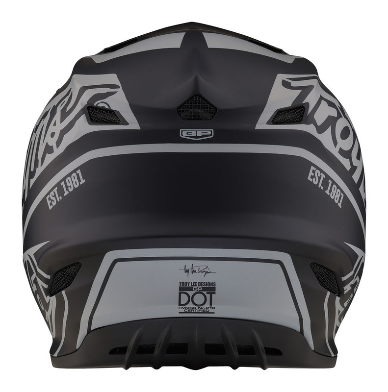 Troy Lee Designs GP Slice Black Gray Helmet