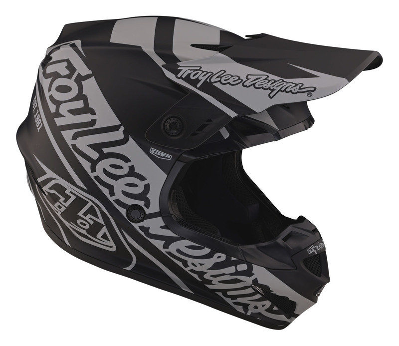 Troy Lee Designs GP Slice Black Gray Helmet