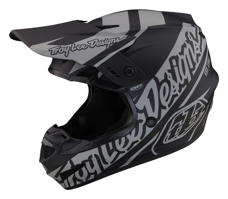Troy Lee Designs GP Slice Black Gray Helmet