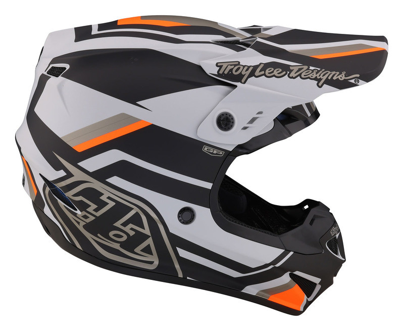 Troy Lee Designs GP Apex Gray Orange Helmet