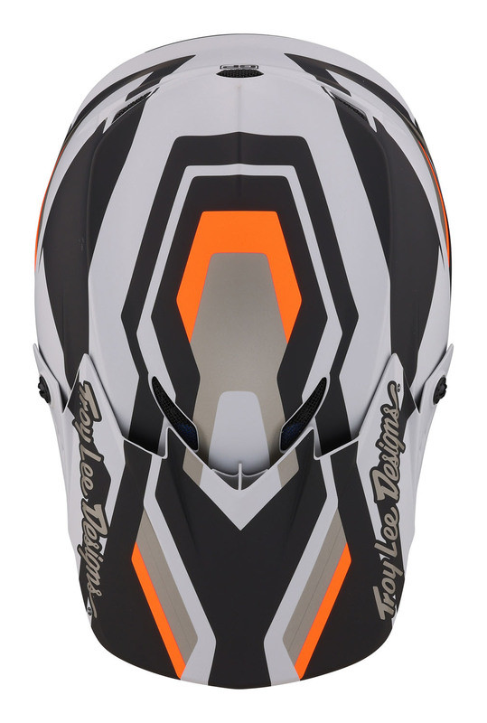 Troy Lee Designs GP Apex Gray Orange Helmet