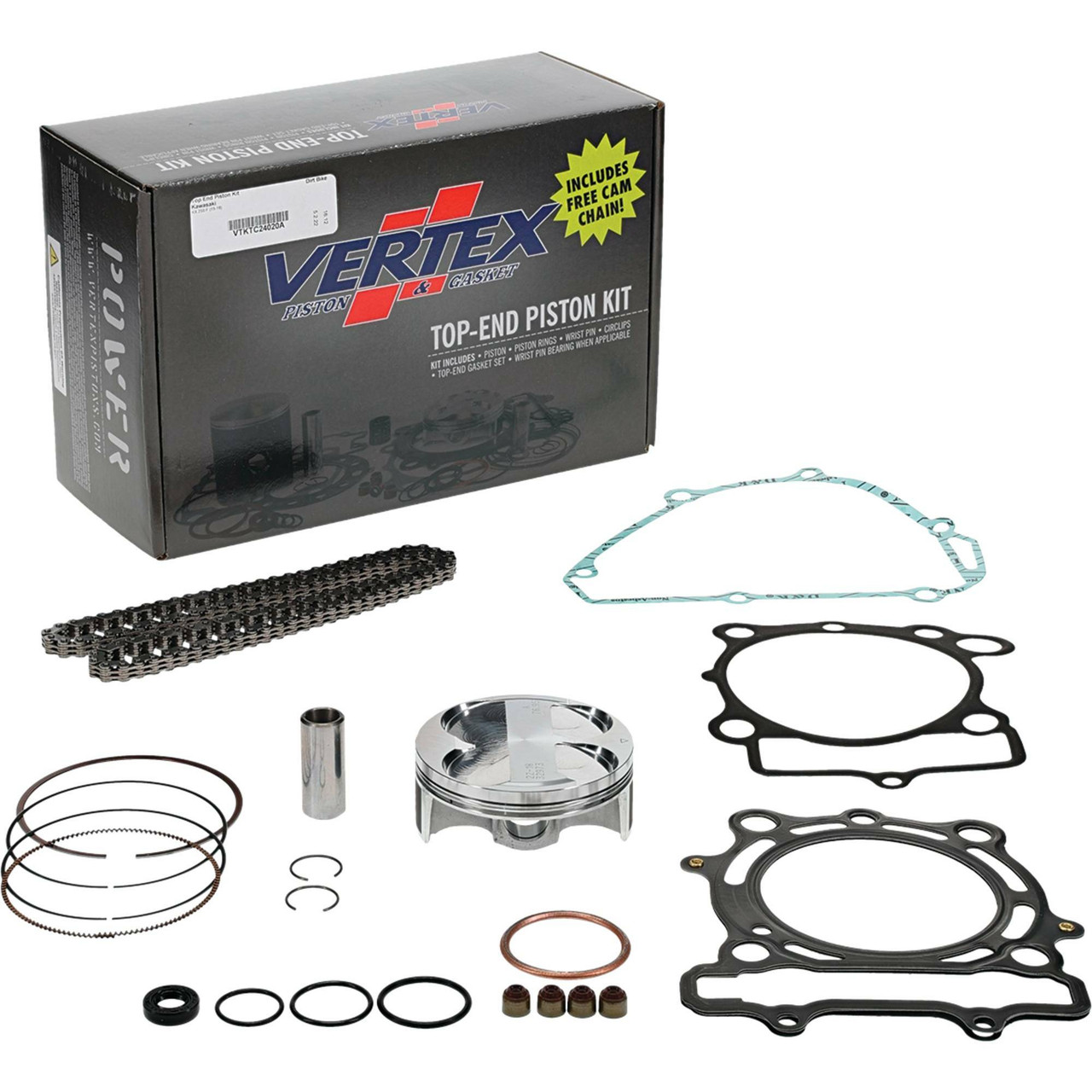 Vertex Top End Kit Forged 76.95/Std 13.8:1 Kaw - VTKTC24020A