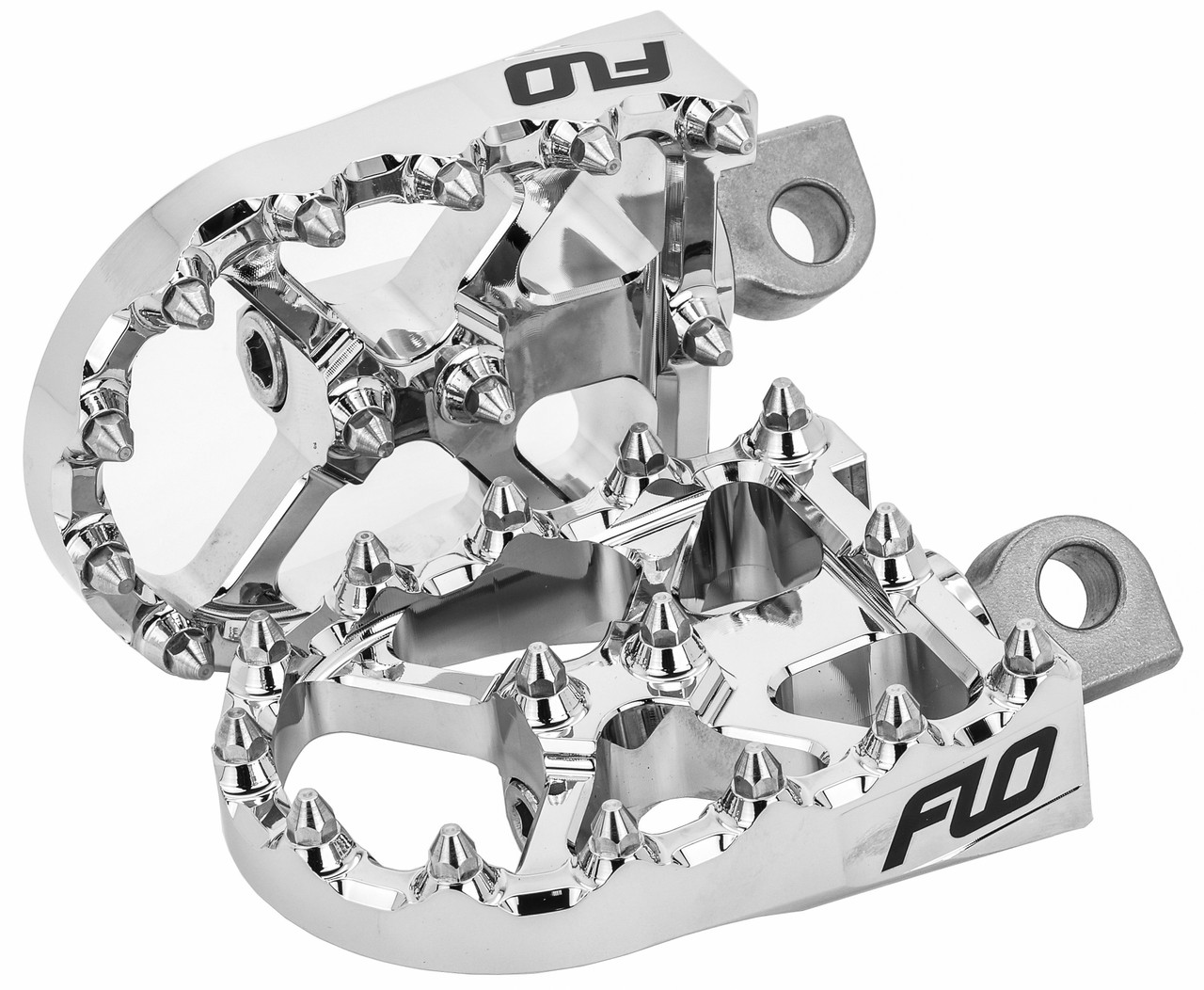 Flo Motorsports Bmx Style Footpegs Chrome - FPEG-800V3CR