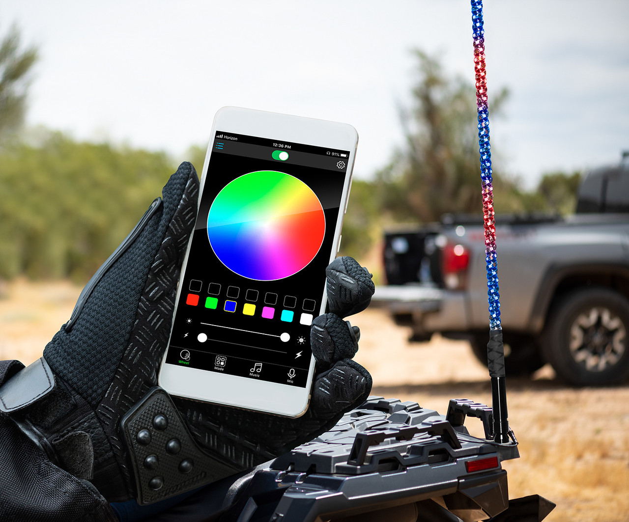 Boss Audio 4' Led Whip W/ Bluetooth - XP4