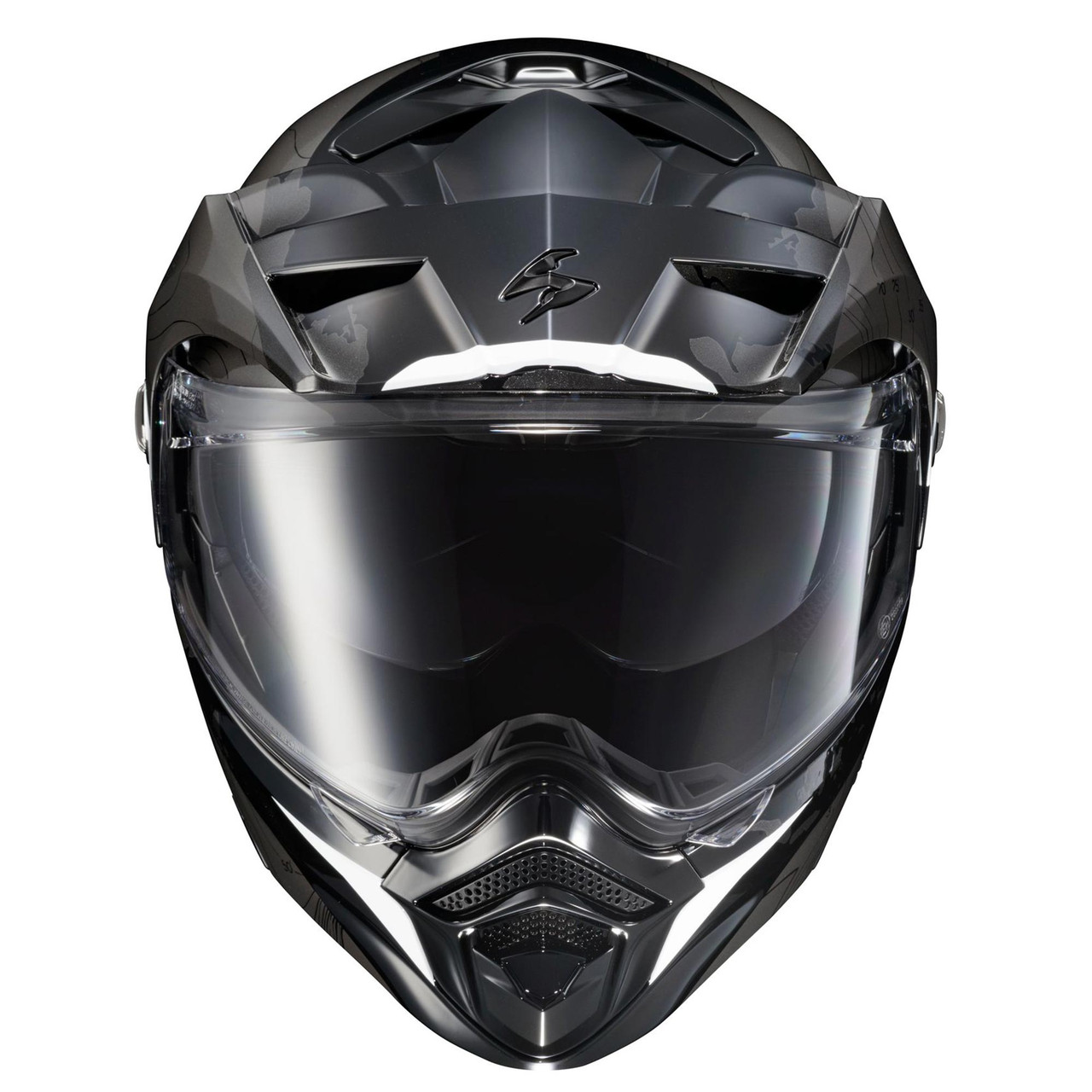Scorpion EXO-AT960 Topographic Black White Helmet