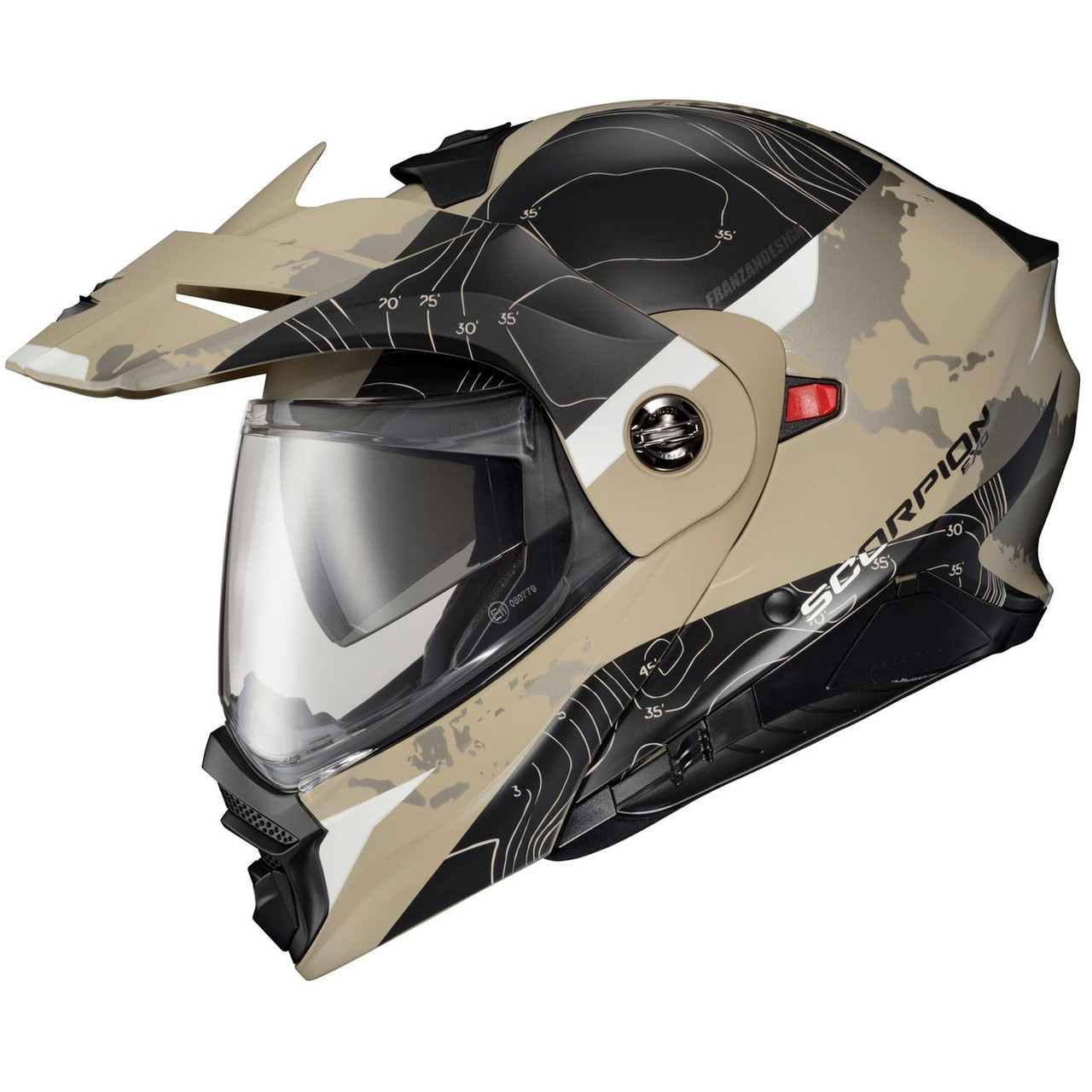 Scorpion EXO-AT960 Topographic Sand Black Helmet