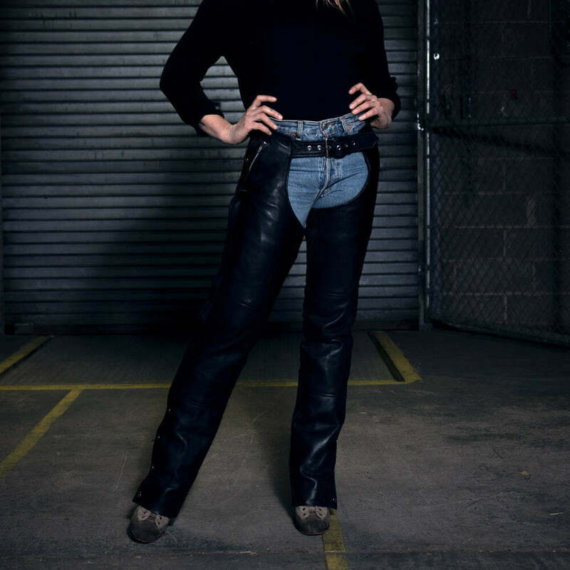 First Manufacturing Wind Walker Black Leather Chaps