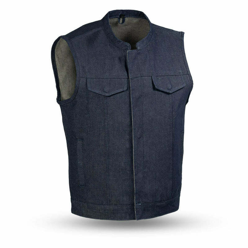 First Manufacturing Kershaw Blue Denim Vest