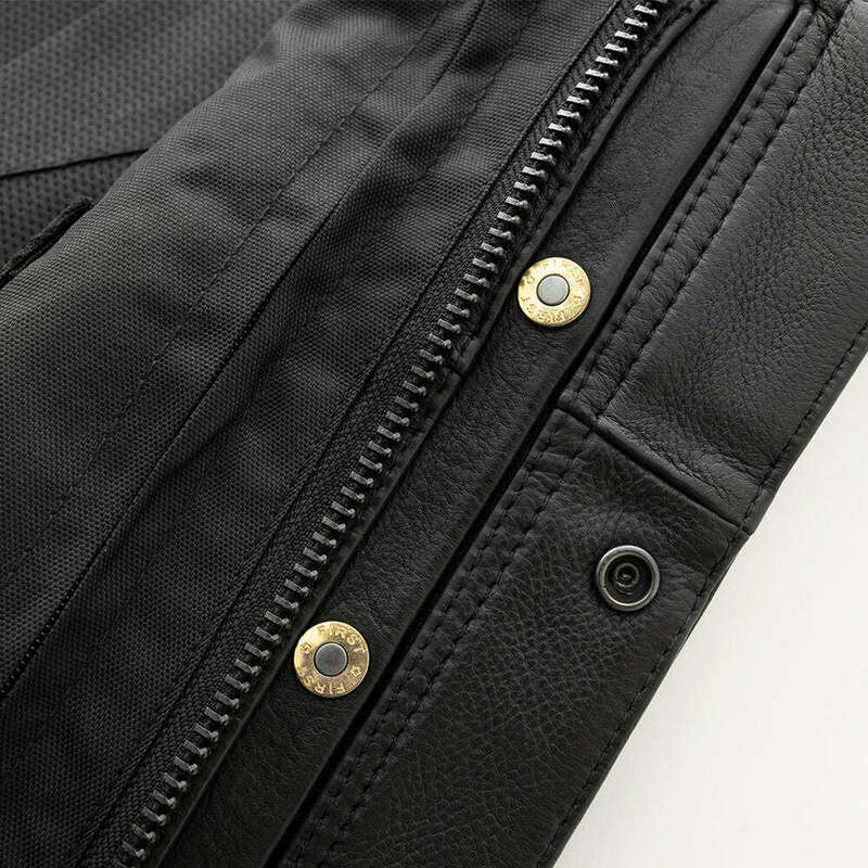 First Manufacturing Sharp Shooter Black Leather Vest