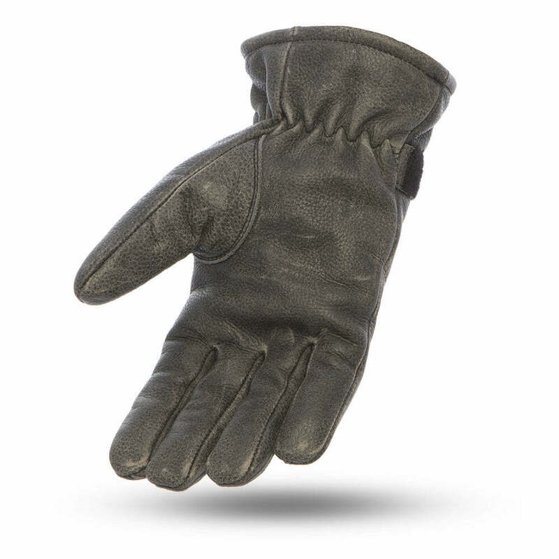 First Manufacturing Teton Black Leather Gloves