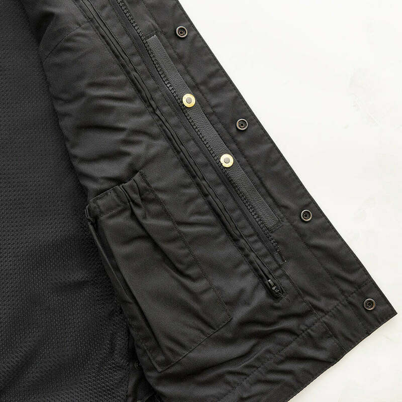 First Manufacturing Sniper Black Leather Vest