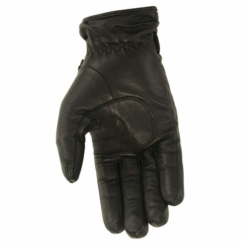 First Manufacturing Glide Womens Black Leather Gloves