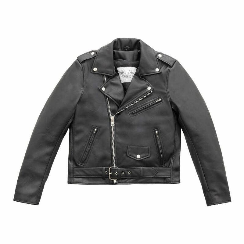 First Manufacturing Cassandra Womens Vegan Black Leather Jacket
