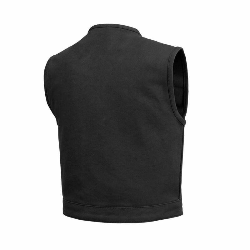 First Manufacturing Lowside Black Twill Vest