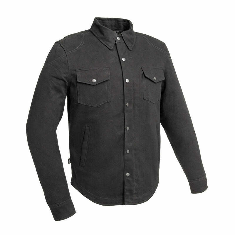 First Manufacturing Dagger Flanel Lined Black Twill Shirt