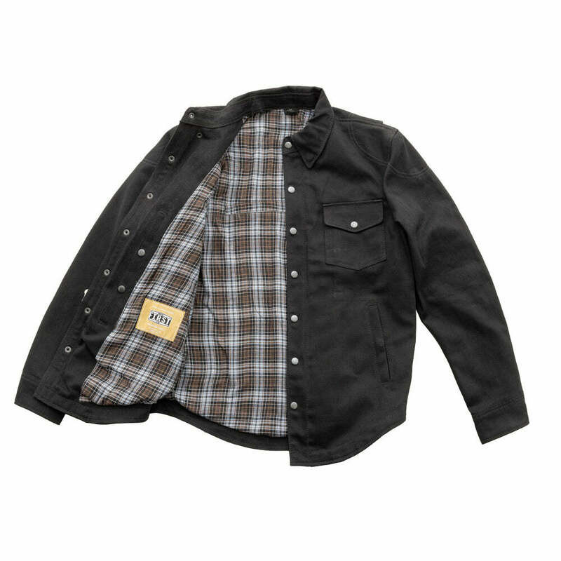 First Manufacturing Dagger Flanel Lined Black Twill Shirt