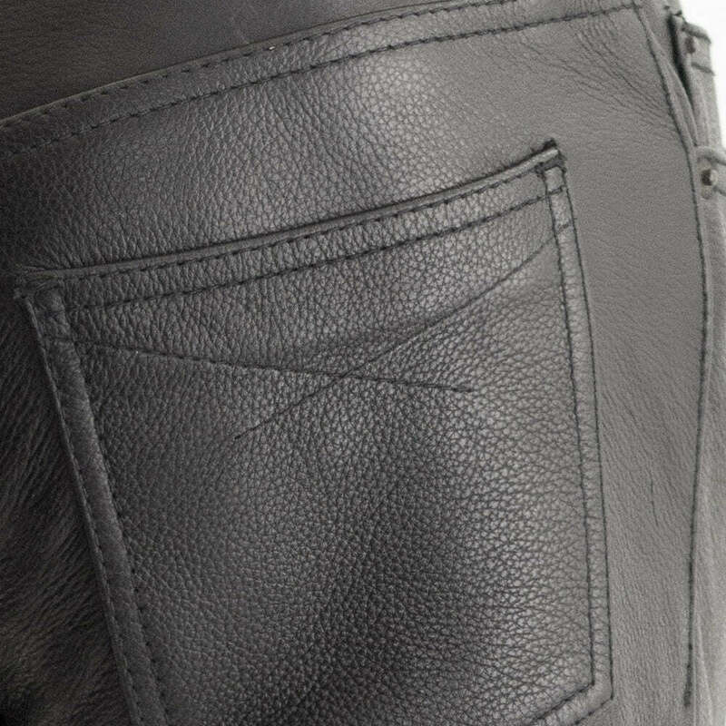 First Manufacturing Alexis Womens Black Leather Pants